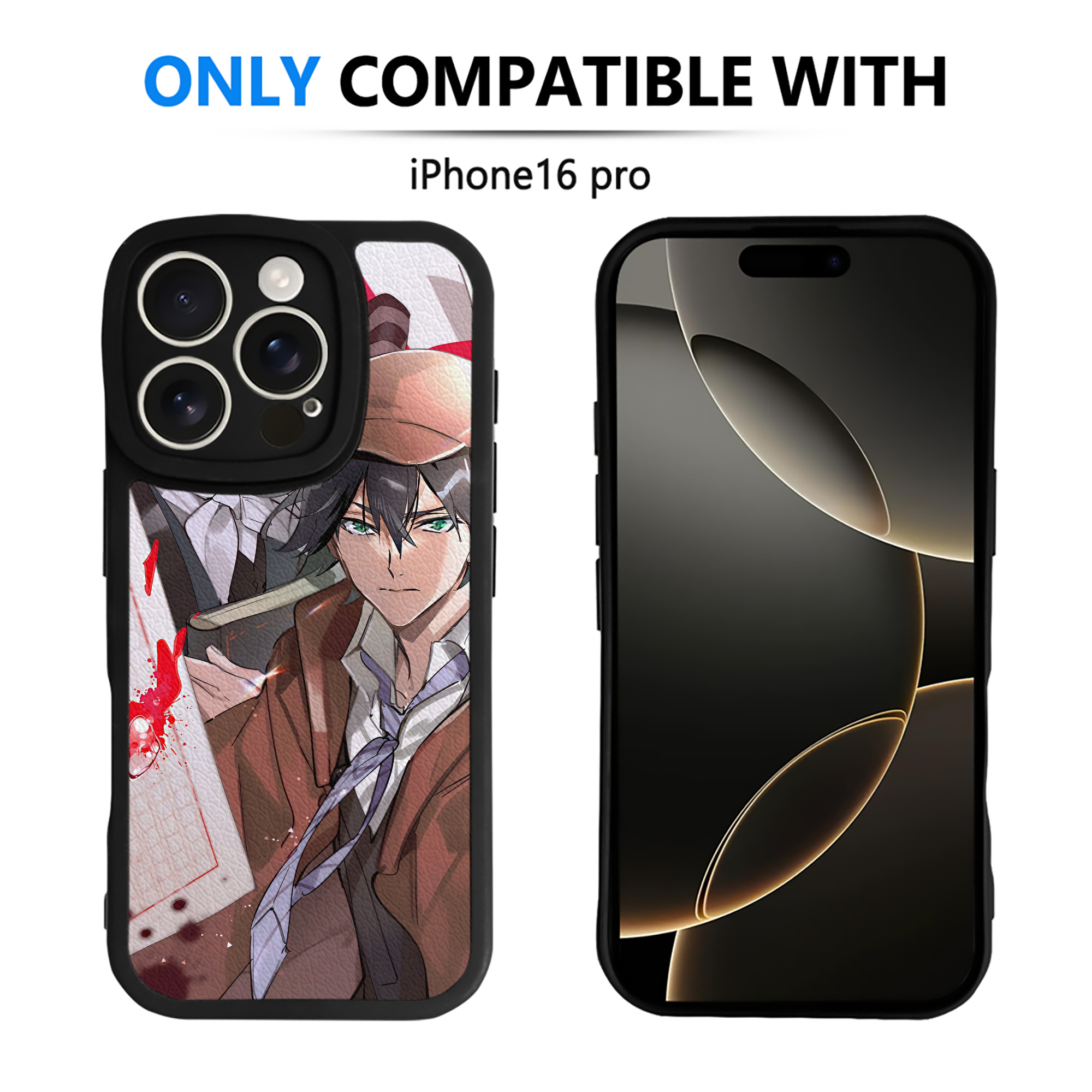 （画像用） 文豪ストレイドッグス Bungo Stray Dogs 【iPhone 16シリーズ対応】シリコンスマホケース（レザー調） 材質：シリコン